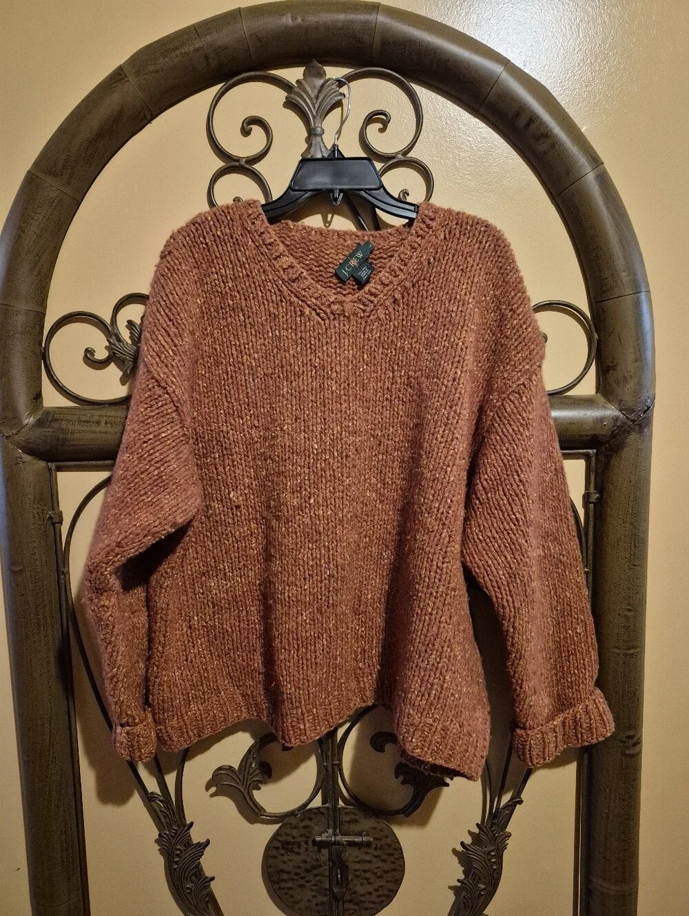 Vintage J Crew Wool Oversized Elegant Knit Sweater L